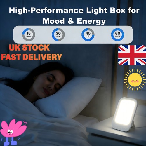 Light therapy lamp 10000 lux - light,